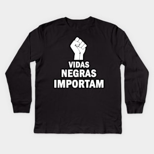 Vidas Negras Importam Kids Long Sleeve T-Shirt